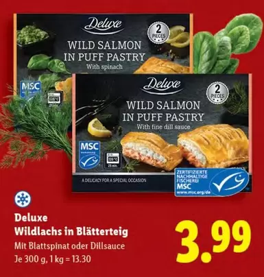 Puff - Wildlachs in Blätterteig