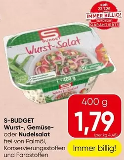 Wurst-, Gemüse- oder Nudelsalat