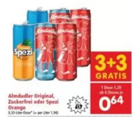 Orange - Almdudler Original, Zuckerfrei oder Spezi