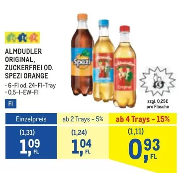 Orange - ORIGINAL, ZUCKERFREI OD. SPEZI ORANGE