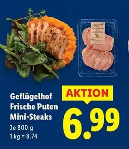 Frische Puten Mini-Steaks