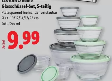 Glasschüssel-Set, 5-teilig