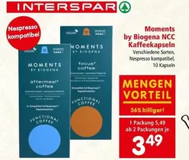 Vegan - Moments by Biogena NCC Kaffeekapseln