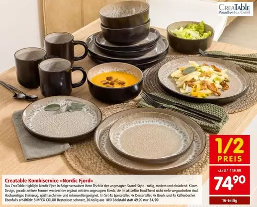 Schwarz - Kombiservice »Nordic Fjord«