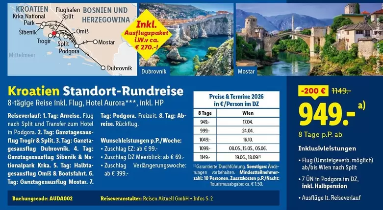 Park - Kroatien Standort-Rundreise