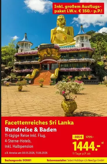 Baden - Facettenreiches Sri Lanka Rundreise &