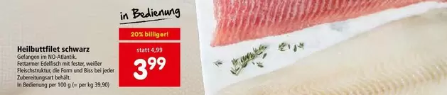 Schwarz - Heilbuttfilet schwarz