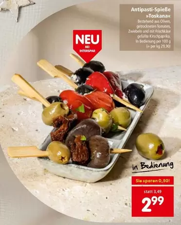 Antipasti-Spieße