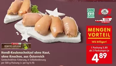 Ama - Hendl-Keulenschnitzel ohne Haut, ohne Knochen, aus Österreich