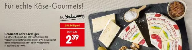 Géramont oder Cremiger