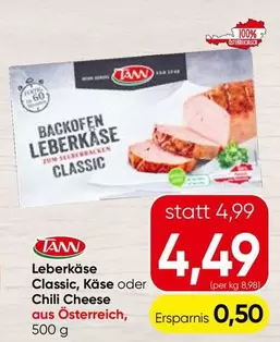 Leberkäse Classic, Käse oder Chili Cheese