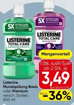 Mundspülung Basis oder Premium