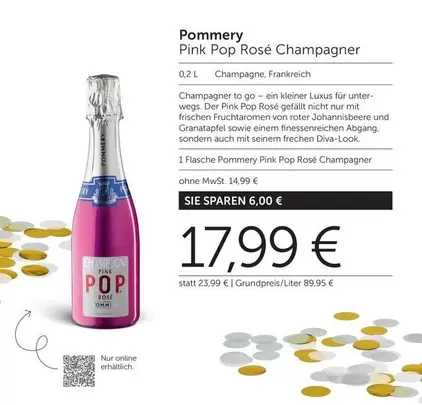 Pink - Pop Rosé Champagner