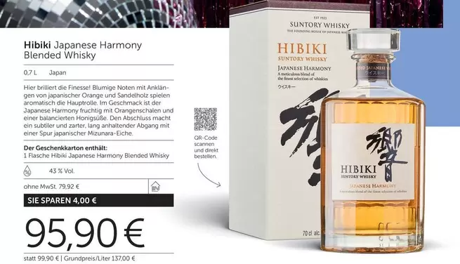 Orange - Japanese Harmony Blended Whisky