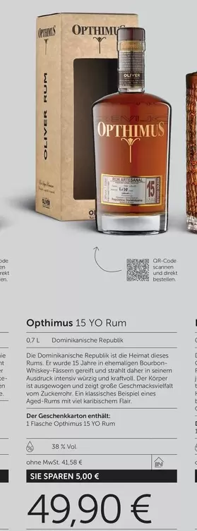 15 YO Rum