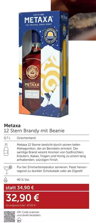 Spirit - 12 Stern Brandy mit Beanie
