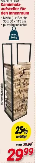 Kaminholz-aufsteller für den Innenraum