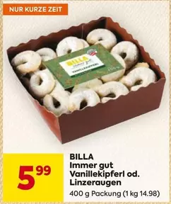 Vanillekipferi od. Linzeraugen