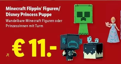Minecraft - Flippin' Figuren/ Disney Princess Puppe