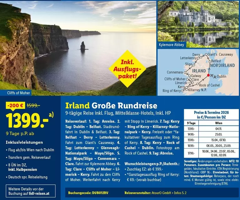 Hp - Irland Große Rundreise