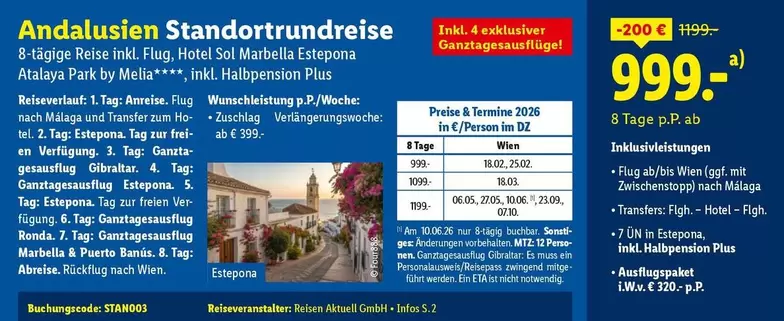 Park - Andalusien Standortrundreise