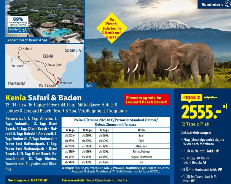 Baden - Kenia Safari &