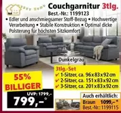 Couchgarnitur 3tlg.