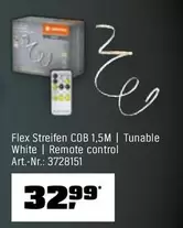 Flex - Streifen COB 1,5M | Tunable White | Remote control