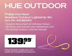 Philips - Hue Neon Gradient Outdoor Lightstrip 3m