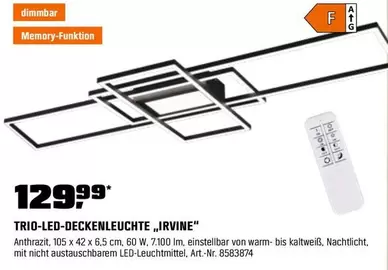 LED-DECKENLEUCHTE „IRVINE"
