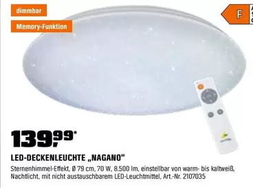 LED-DECKENLEUCHTE „NAGANO"