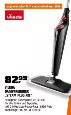 DAMPFREINIGER „STEAM PLUS XXL"