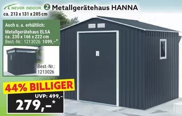 Elsa - Metallgerätehaus HANNA
