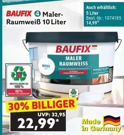 Weiss - Maler-Raumweiß 10 Liter