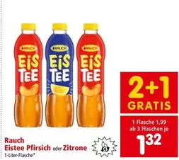 Eistee Pfirsich oder Zitrone
