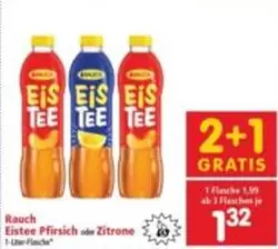 Eistee Pfirsich oder Zitrone