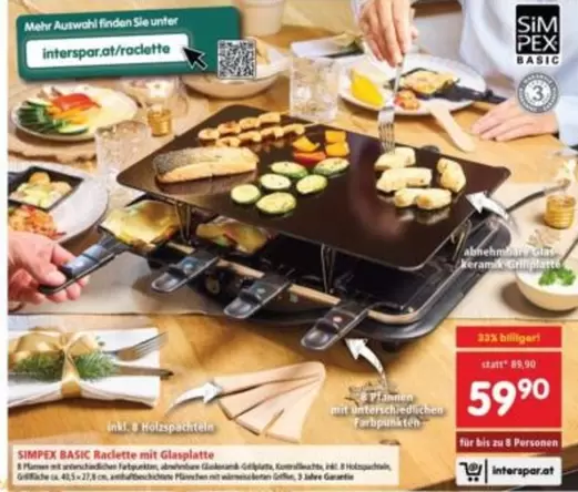 BASIC Radette mit Glasplatte