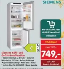 Siemens - Kühl- und Gefrierkombination