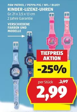 Nfl - KINDER-LIZENZ-UHREN