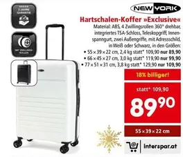 Schwarz - Hartschalen-Koffer »Exclusive«