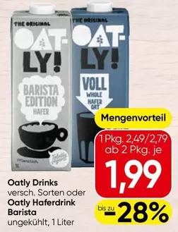 Drinks oder Haferdrink Barista