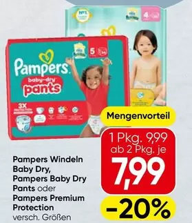 Pampers - Baby Dry, Baby Dry Pants oder Premium Protection