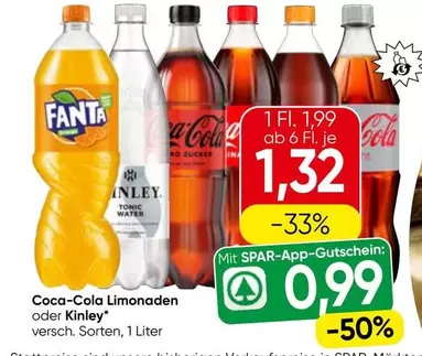 Coca Cola - Coca-Cola Limonaden oder Kinley