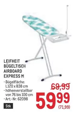Express - BÜGELTISCH AIRBOARD EXPRESS M