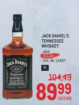 Jack Daniel'S - TENNESSEE WHISKEY