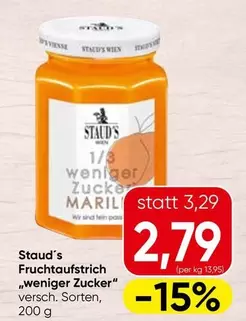 Fruchtaufstrich „weniger Zucker"