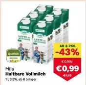 Haltbare Vollmilch
