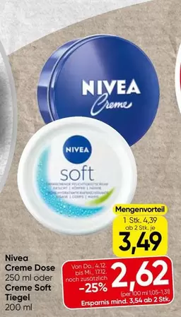 Creme Dose oder Creme Soft Tiegel
