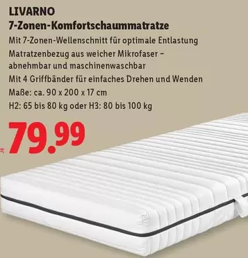 7-Zonen-Komfortschaummatratze