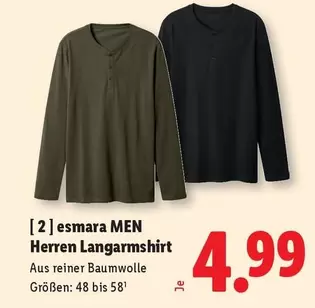 Herren Langarmshirt